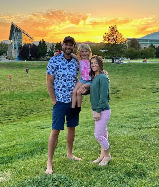 Mike with his daughter